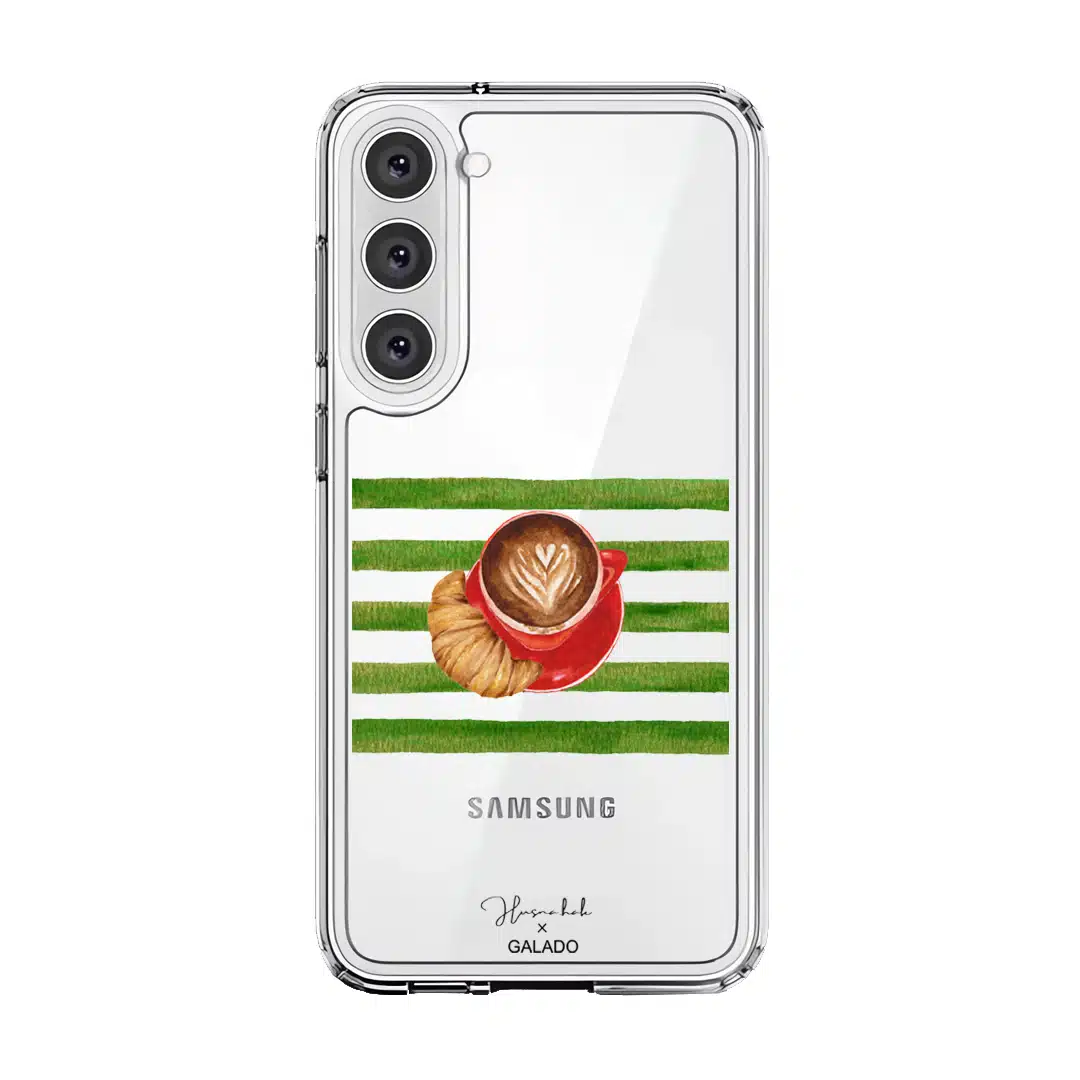 HusnaHak.art - Latte and Croissant phone case - GALADO Malaysia