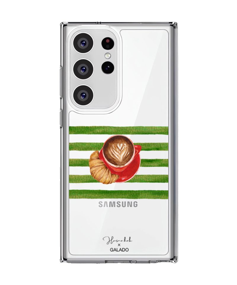 HusnaHak.art - Latte and Croissant phone case - GALADO Malaysia