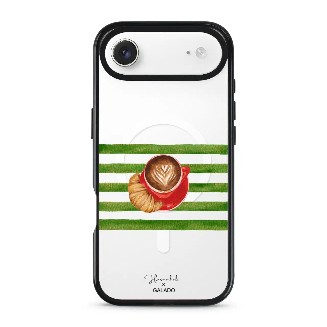 HusnaHak.art - Latte and Croissant phone case - GALADO Malaysia