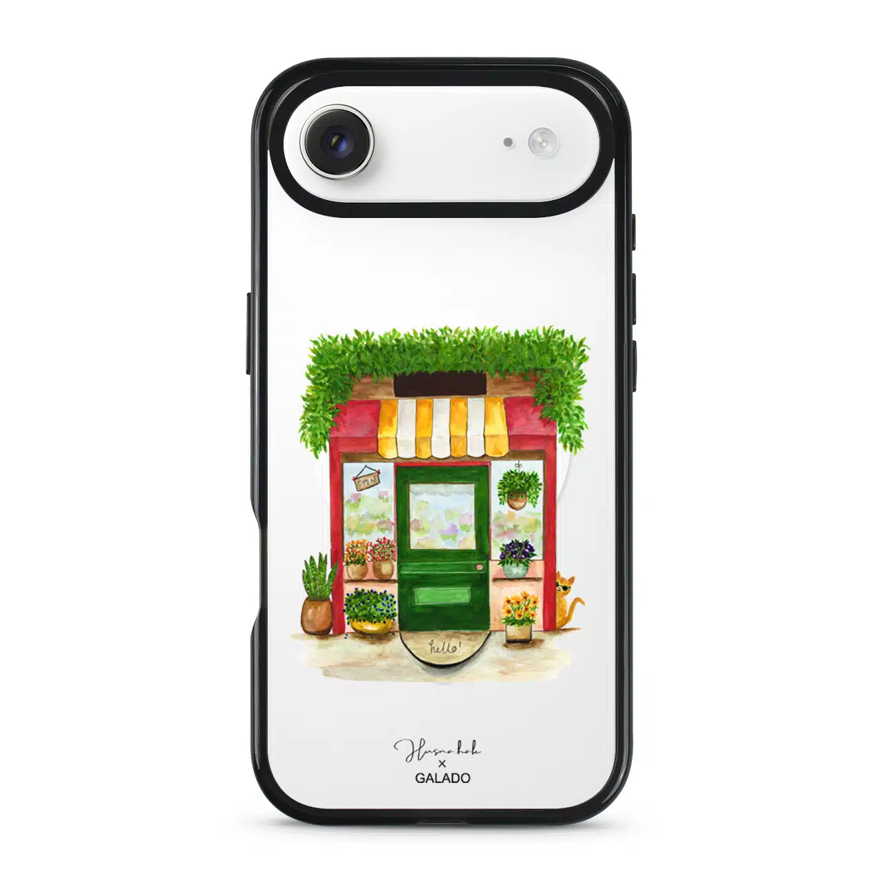 HusnahHak.art - Bloom and Whiskers phone case - GALADO Malaysia