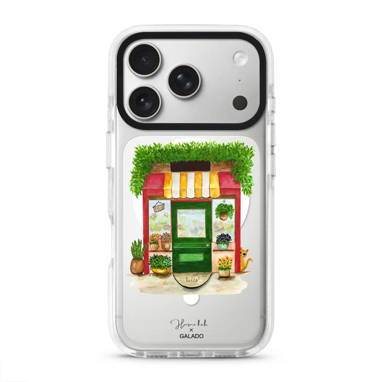 HusnahHak.art - Bloom and Whiskers phone case - GALADO Malaysia