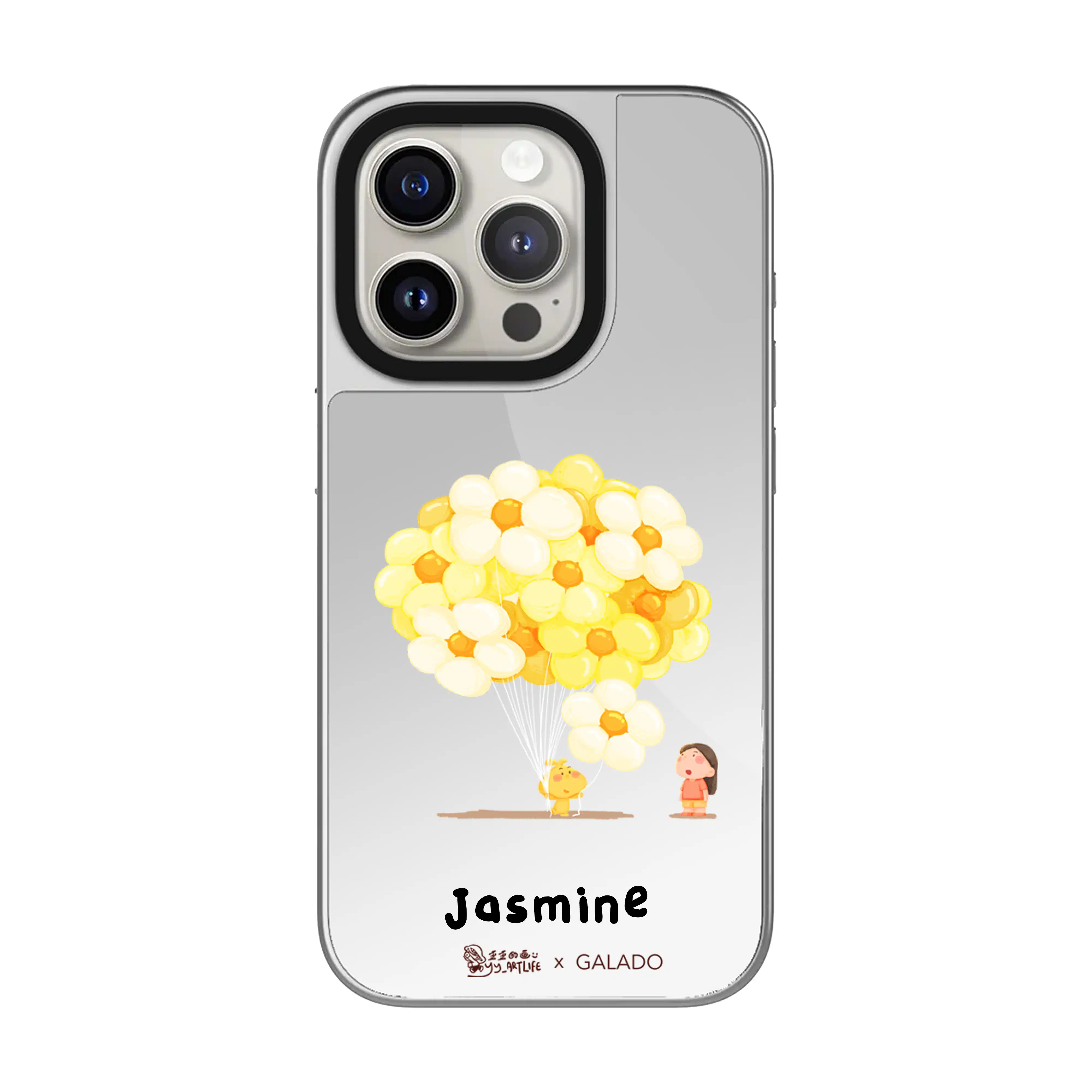 Silver Mirror - YY_Artlife - Up Up Daisy! phone case - GALADO Malaysia