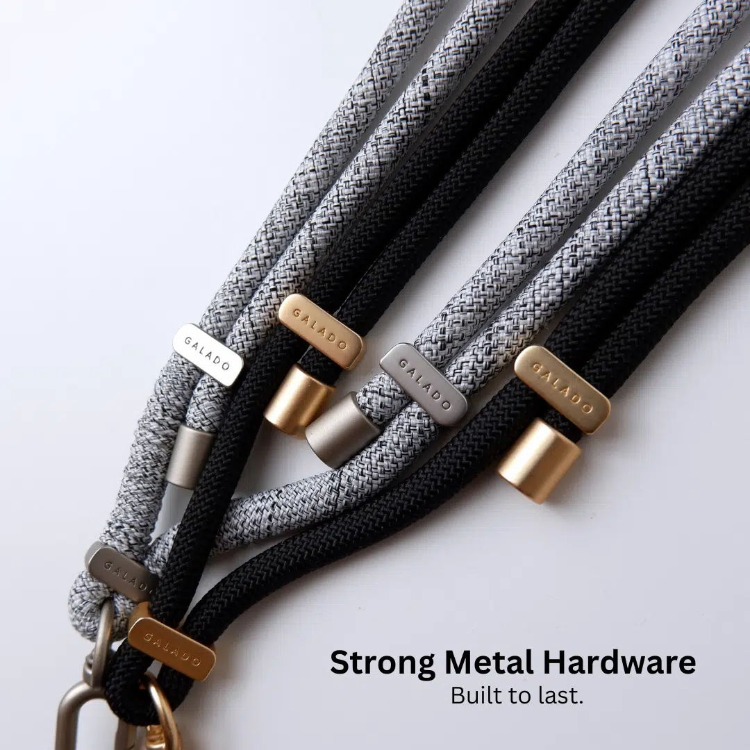 Crossbody Phone Strap - Black (7mm) - GALADO Malaysia