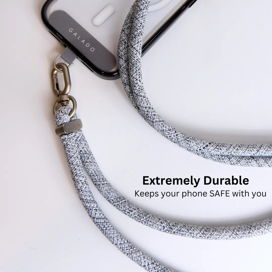 Crossbody Phone Strap - Soft Steel (7mm) - GALADO Malaysia