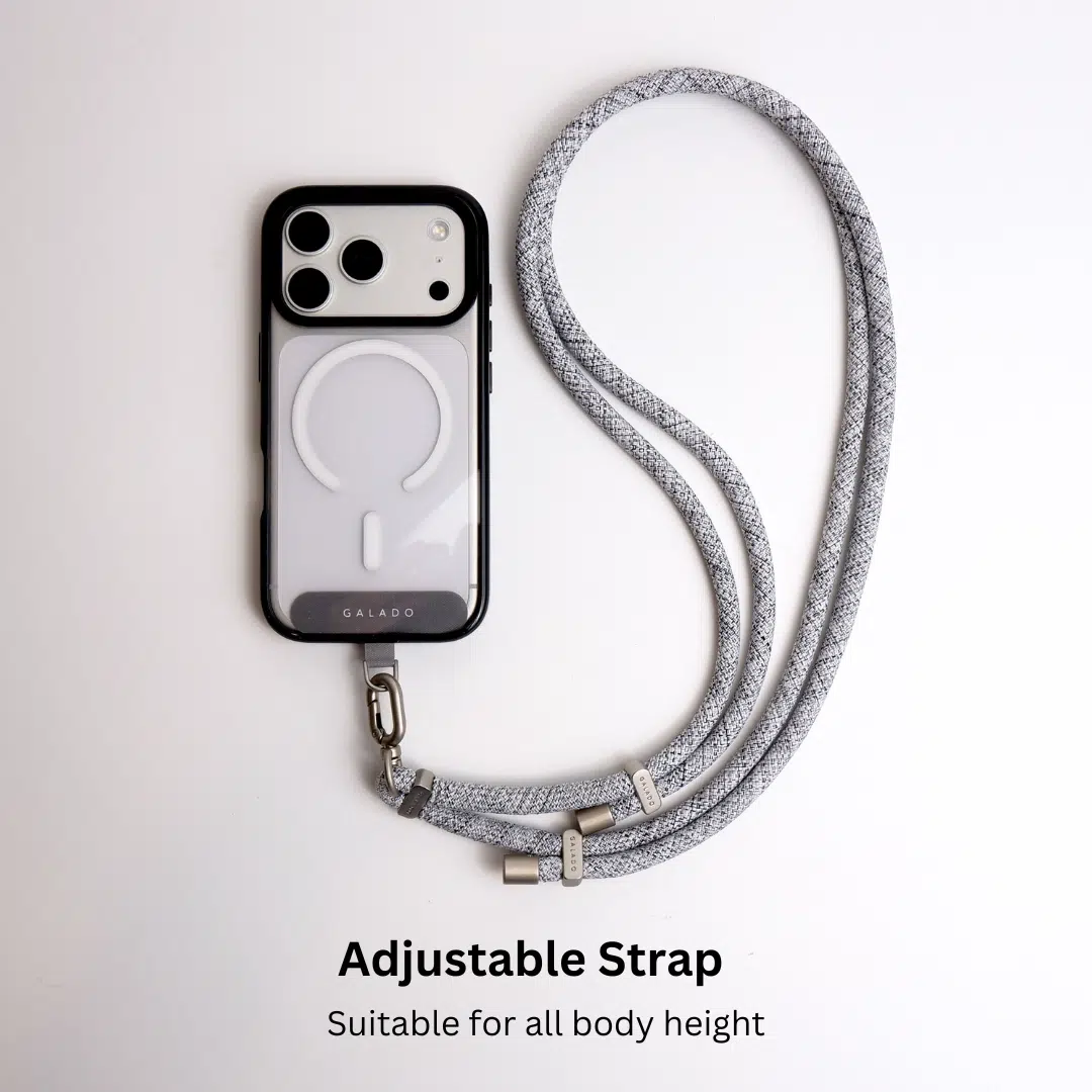 Crossbody Phone Strap - Soft Steel (7mm) - GALADO Malaysia