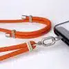 Crossbody Phone Strap - Orange (7mm) - GALADO Malaysia