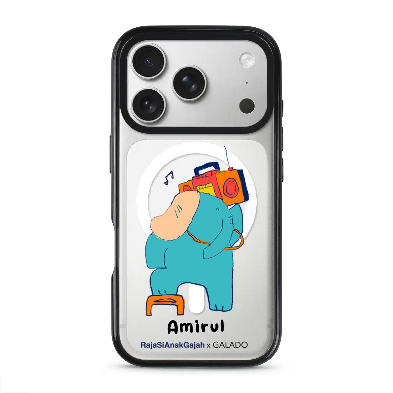 RajiminKontak - Raja and the Radio phone case - GALADO Malaysia