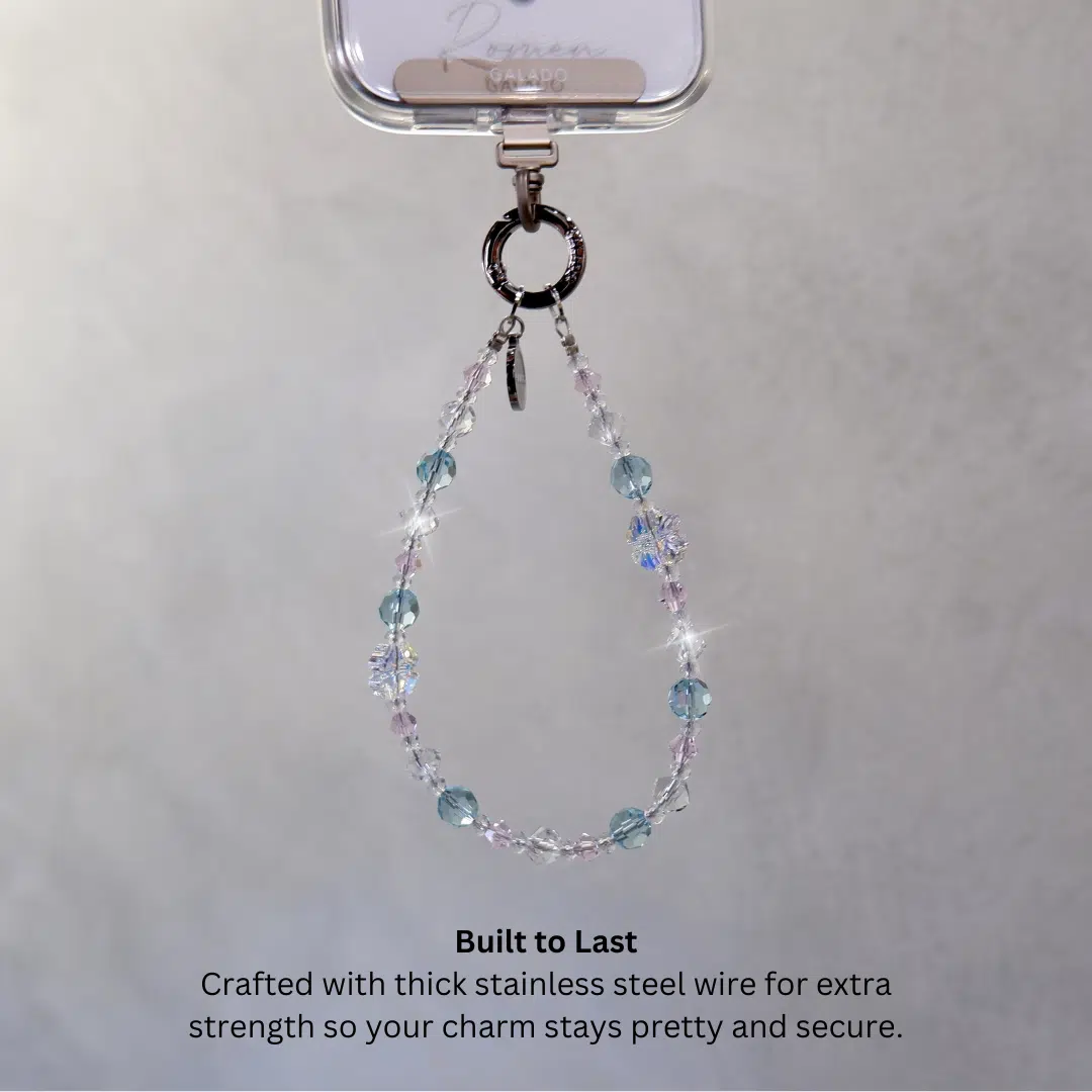 Azure Clover Phone Charm - GALADO Malaysia