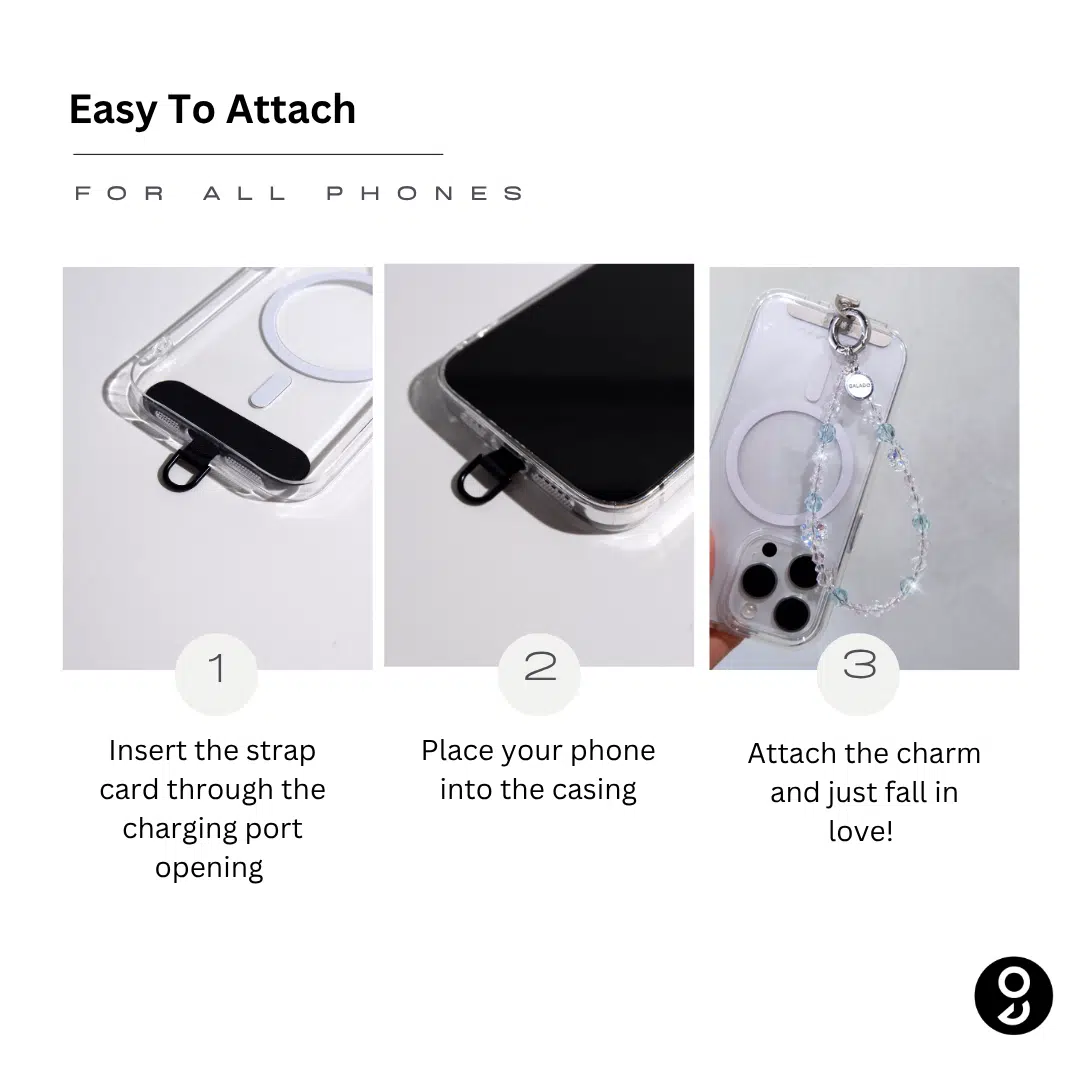 Azure Clover Phone Charm - GALADO Malaysia
