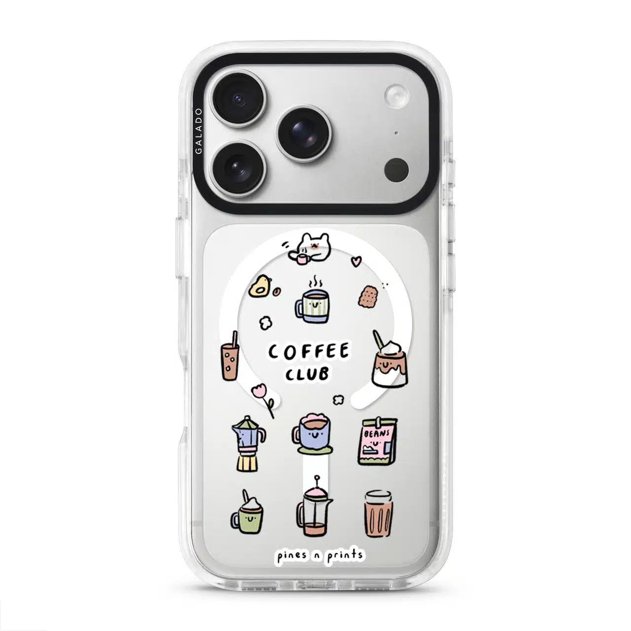pines n prints - Coffee Club phone case - GALADO Malaysia