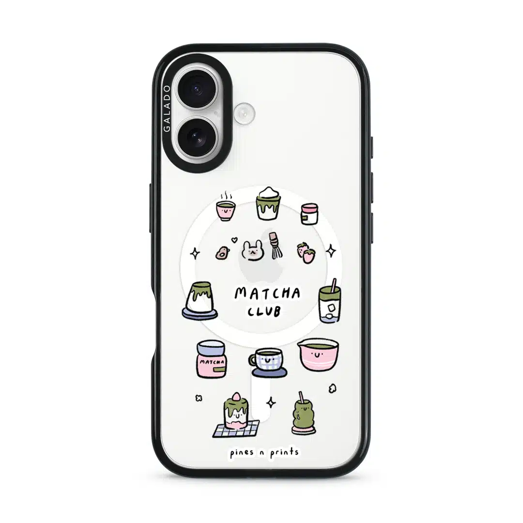 pines n prints - Matcha Club phone case - GALADO Malaysia
