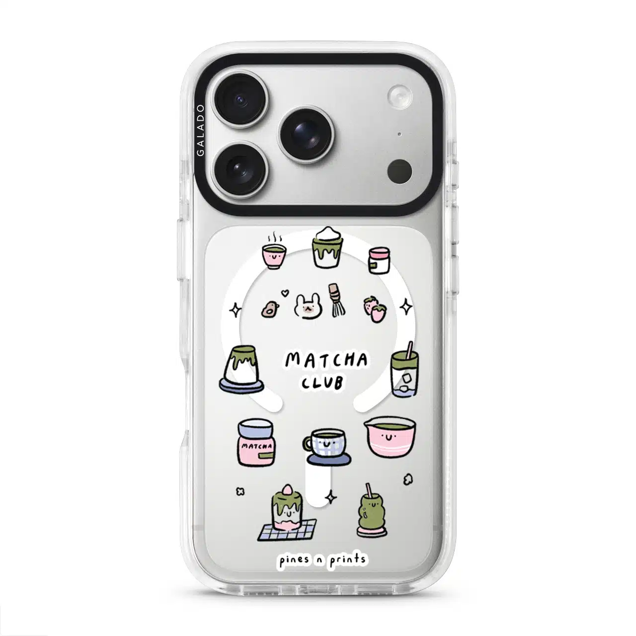 pines n prints - Matcha Club phone case - GALADO Malaysia
