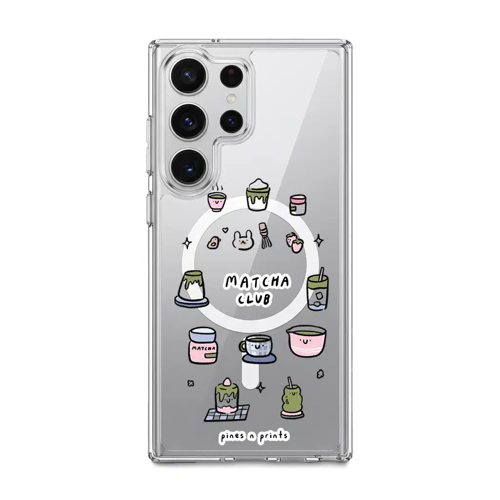 pines n prints - Matcha Club phone case - GALADO Malaysia