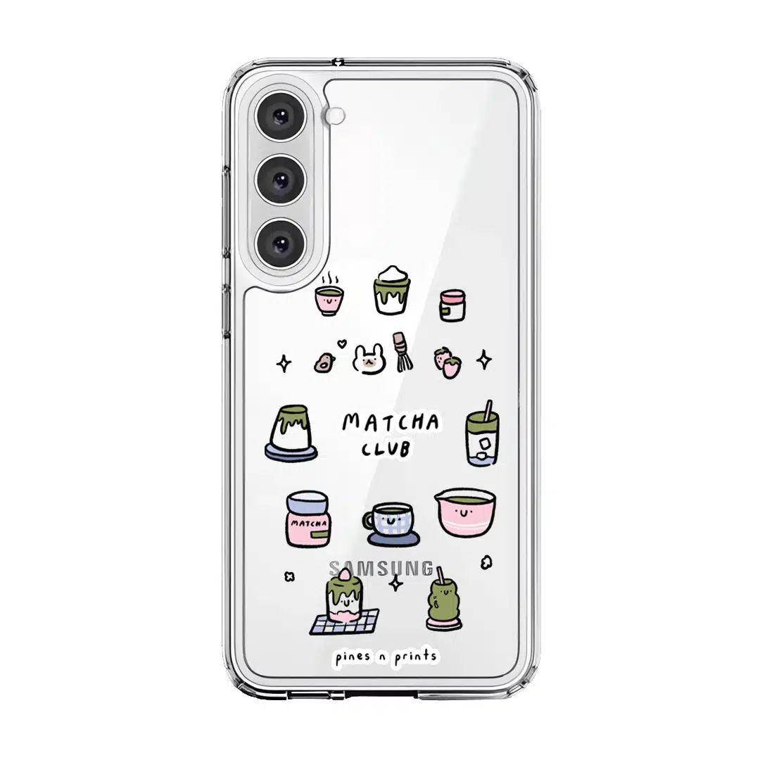 pines n prints - Matcha Club phone case - GALADO Malaysia