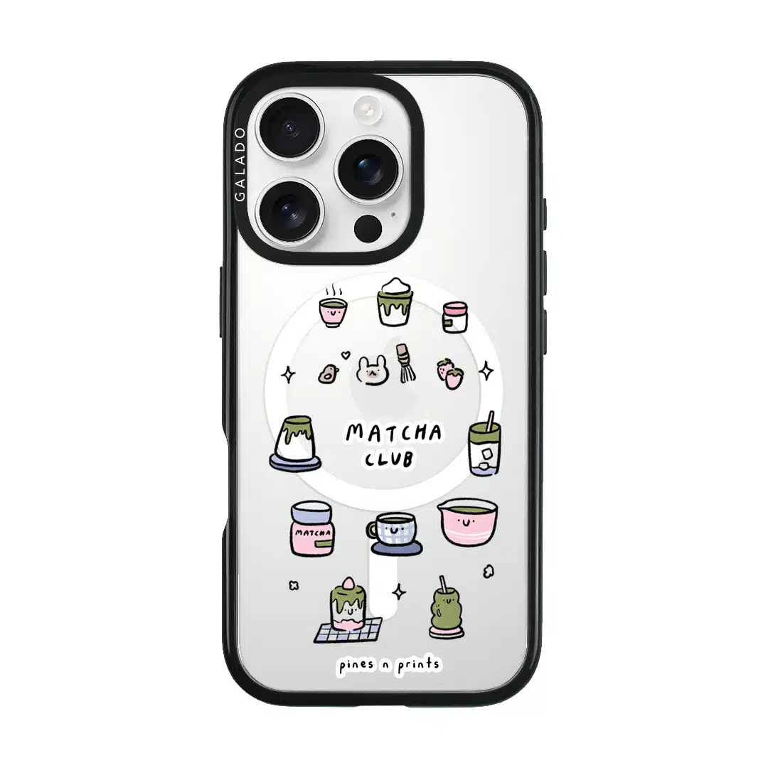 pines n prints - Matcha Club phone case - GALADO Malaysia