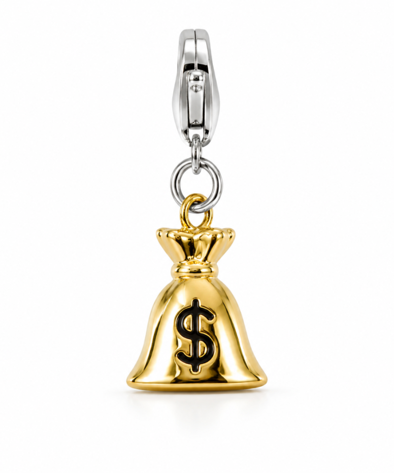 Clip-On Charm (Gold Money Bag) | GALADO Malaysia