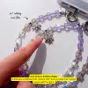 Lilac Snowflake Phone Charm — close-up detail
