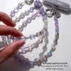 Lilac Snowflake Phone Charm — alternate view