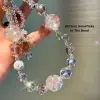 Aetheria glow in the dark phone charm with blush pink crystal beads - GALADO Malaysia