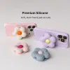 Puffy Flower Grip - Cream — back view