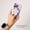 Puffy Flower Grip - Lilac — back view
