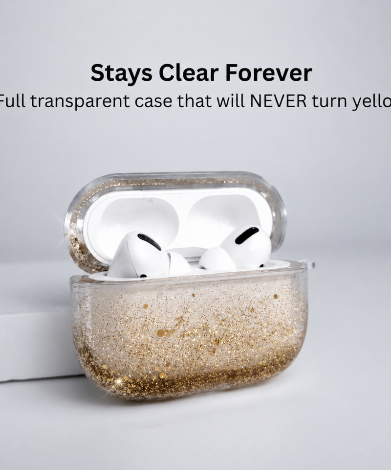Sparkle Gold AirPods Case — alternate view