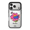 Flower Cat phone case — Silver iPhone 17 with black GALADO case | Fur Real, Fur Real? collab