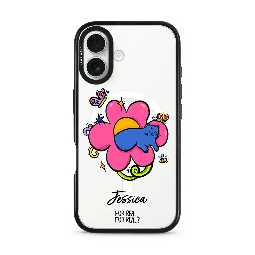 Flower Cat artist phone case by Fur Real, Fur Real? — GALADO