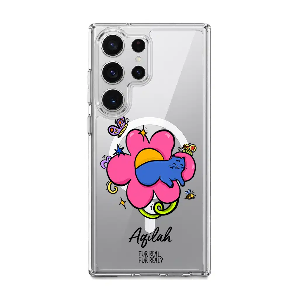 Flower Cat artist phone case by Fur Real, Fur Real? — GALADO