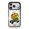 FOBI Cat phone case — Silver iPhone 17 with black GALADO case | Fur Real, Fur Real? collab