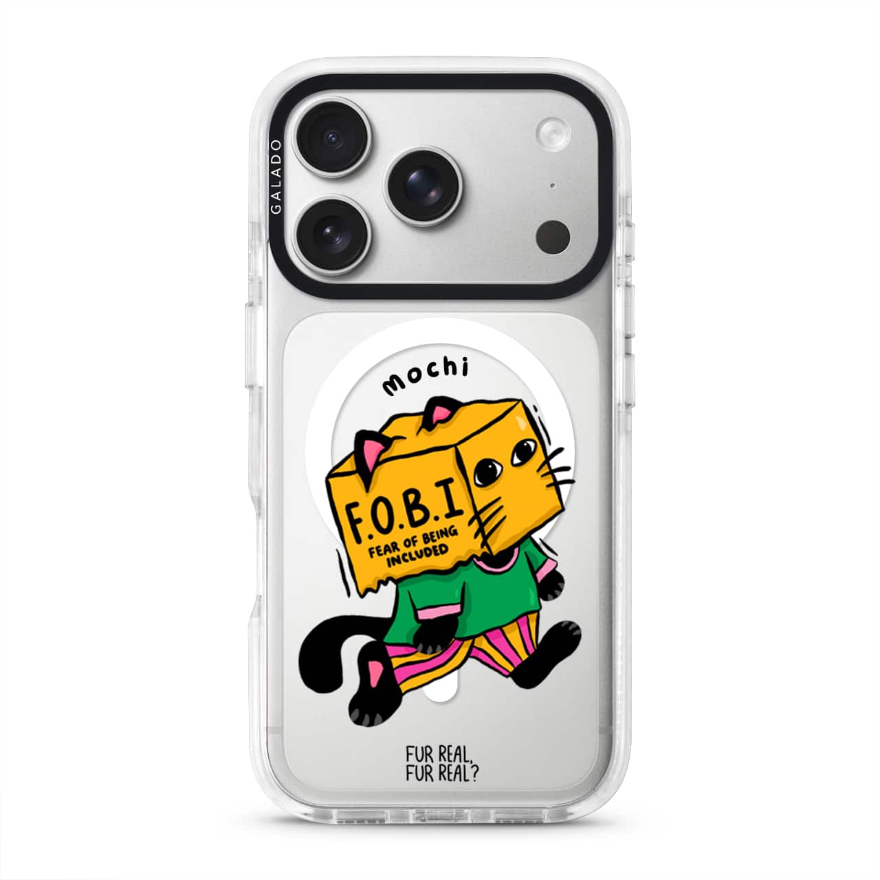 FOBI Cat artist phone case by Fur Real, Fur Real? — GALADO