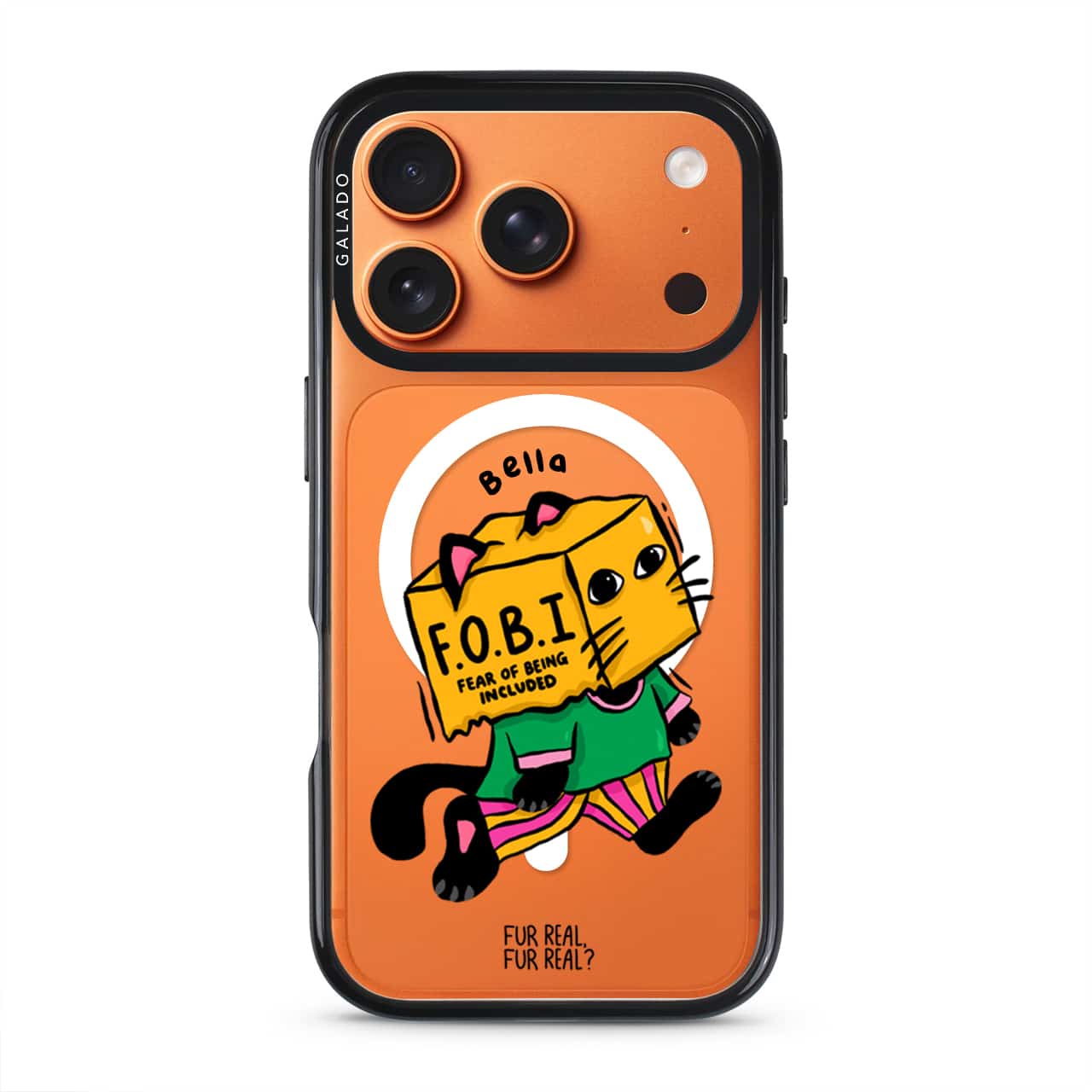 FOBI Cat artist phone case by Fur Real, Fur Real? — GALADO