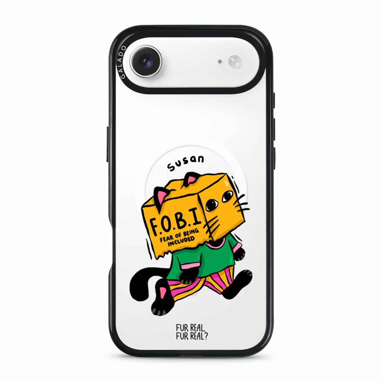 FOBI Cat artist phone case by Fur Real, Fur Real? — GALADO