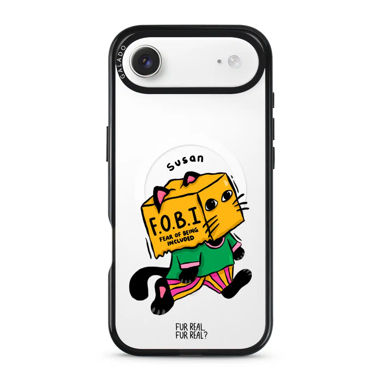 FOBI Cat artist phone case by Fur Real, Fur Real? — GALADO