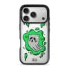 Ghost Cat phone case — Silver iPhone 17 with black GALADO case | Fur Real, Fur Real? collab