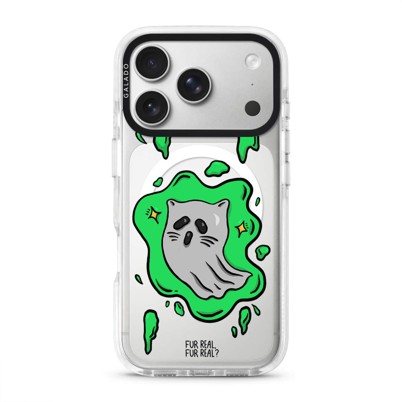 Ghost Cat artist phone case by Fur Real, Fur Real? — GALADO