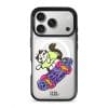 Skater Cat phone case — Silver iPhone 17 with black GALADO case | Fur Real, Fur Real? collab
