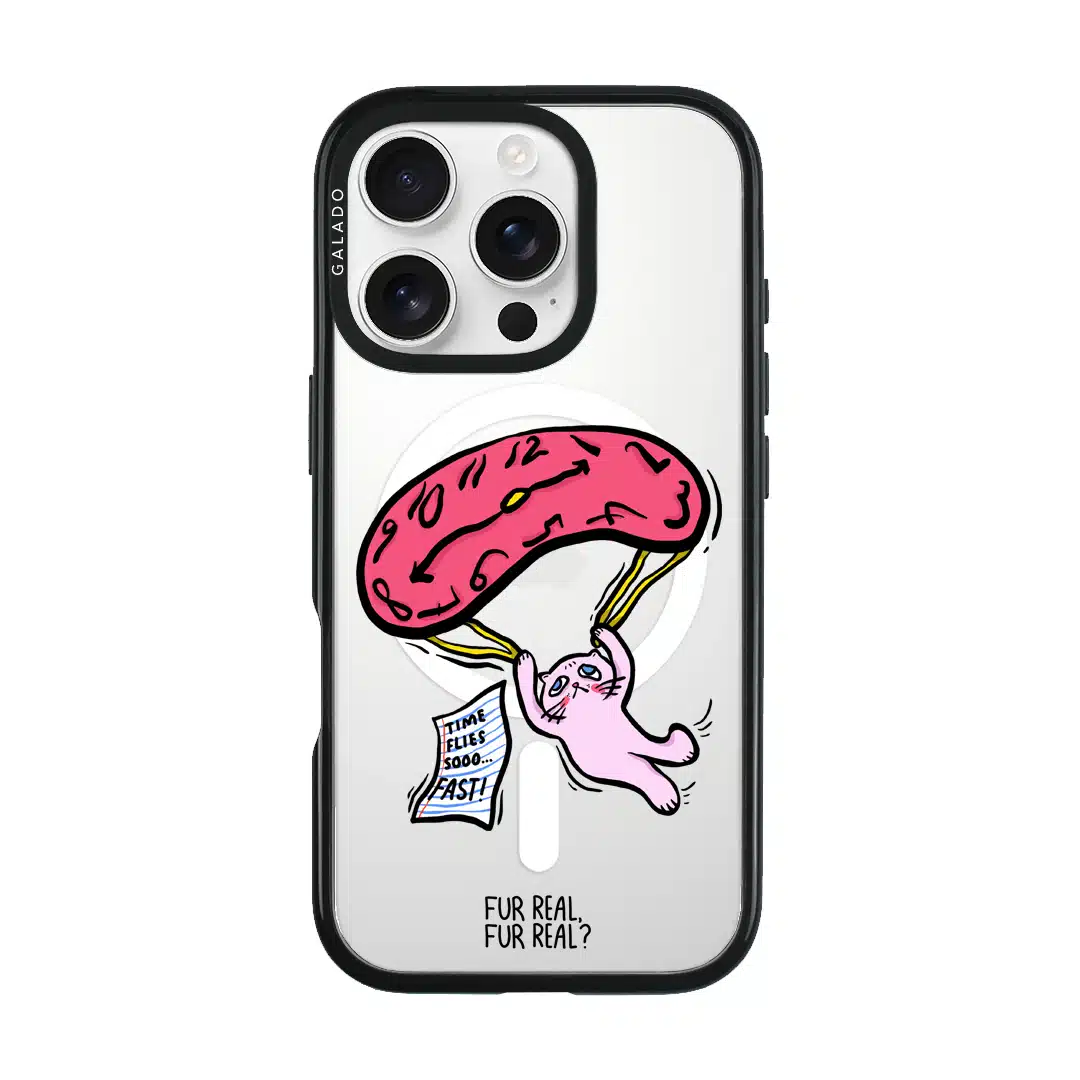 Time Flies artist phone case by Fur Real, Fur Real? — GALADO