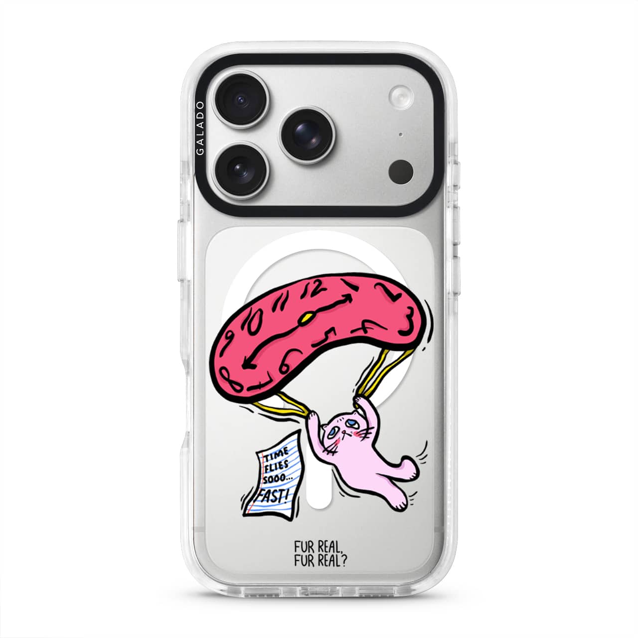 Time Flies artist phone case by Fur Real, Fur Real? — GALADO