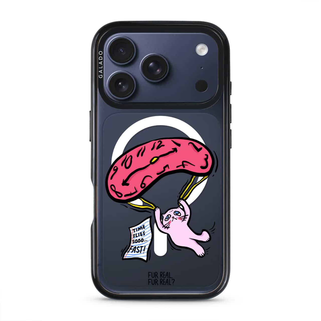 Time Flies artist phone case by Fur Real, Fur Real? — GALADO