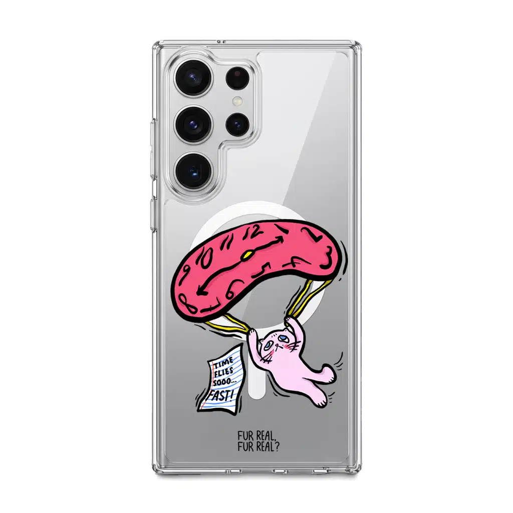 Time Flies artist phone case by Fur Real, Fur Real? — GALADO