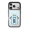 Goal Fever Argentina jersey phone case - personalise with name and number (iPhone17-Pro-Silver)