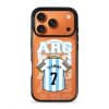Goal Fever Argentina jersey phone case - personalise with name and number (iPhone17-Pro-Orange)