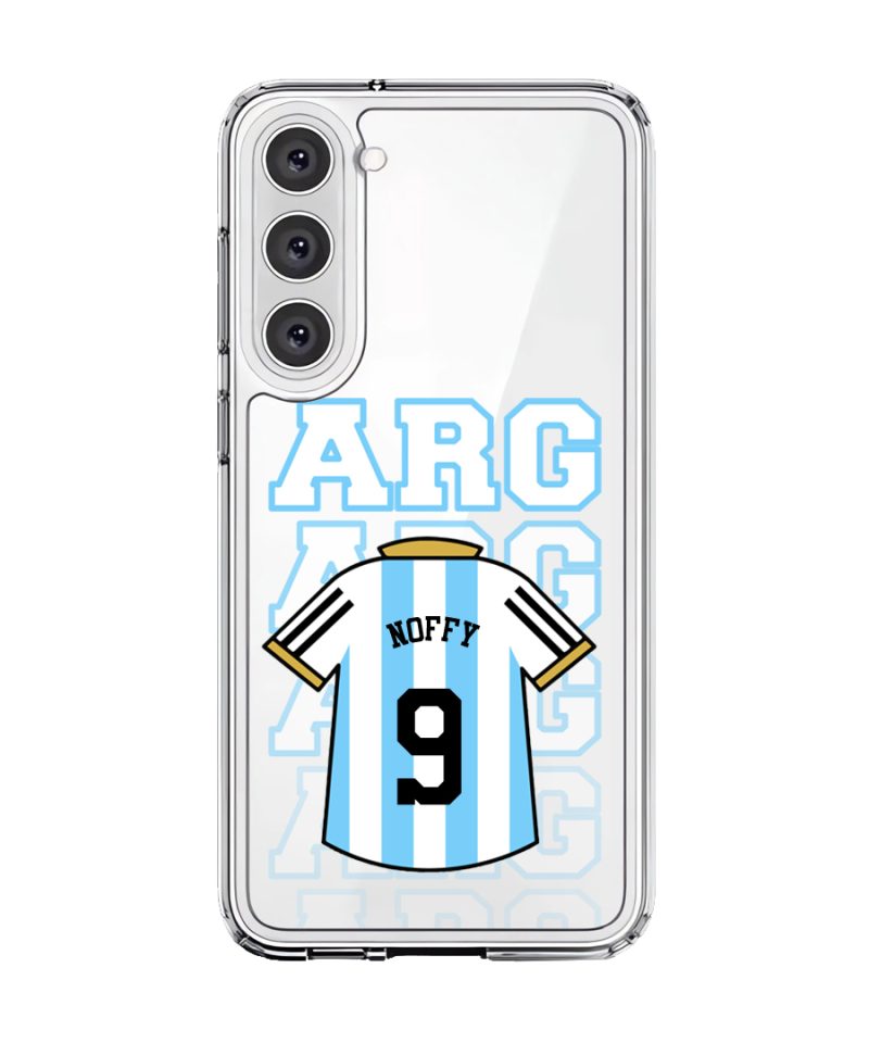 Goal Fever Argentina jersey phone case - personalise with name and number (Samsung-Front)