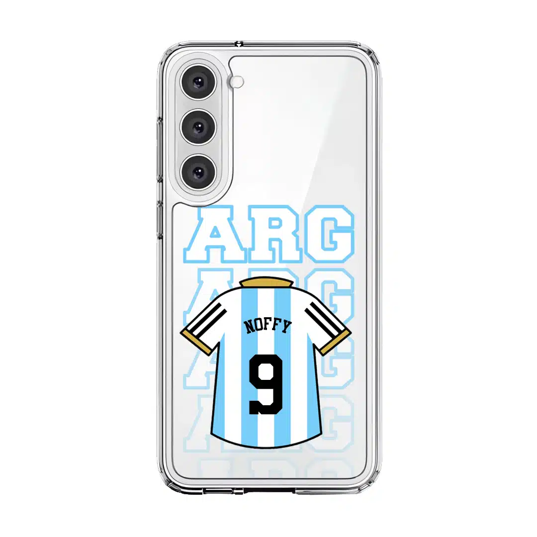 Goal Fever Argentina jersey phone case - personalise with name and number (Samsung-Front)