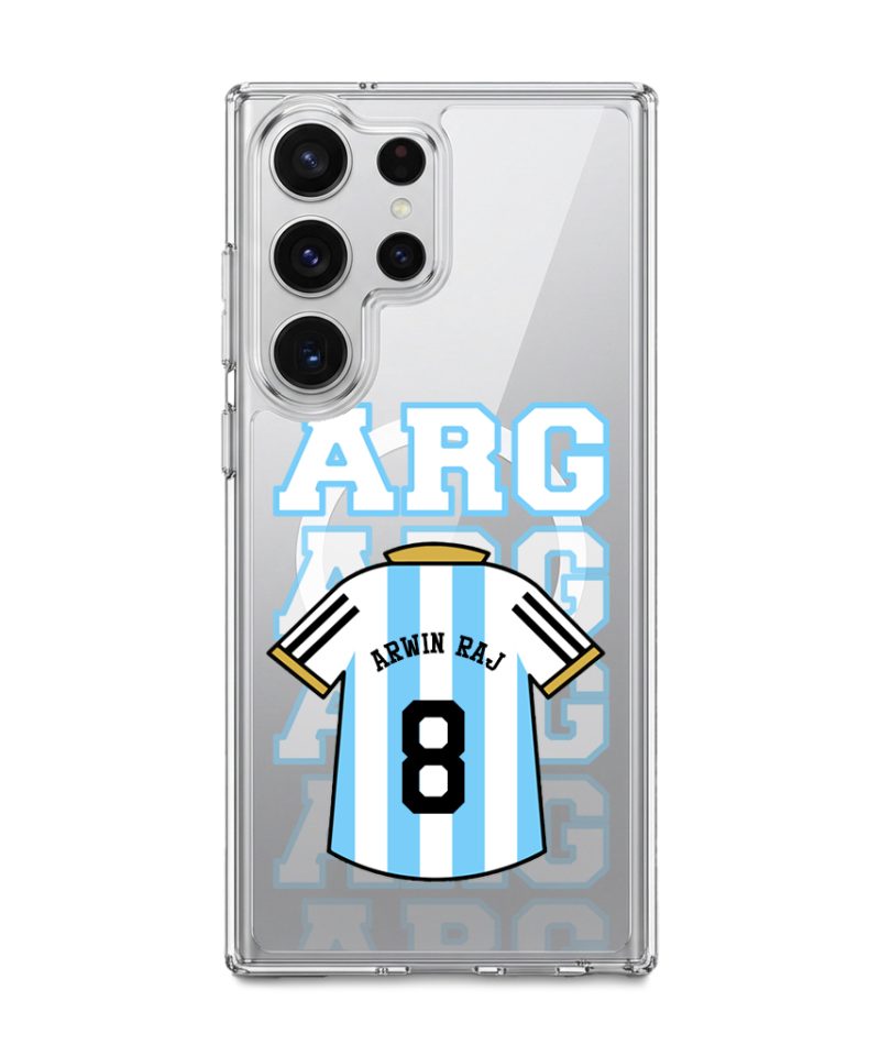 Goal Fever Argentina jersey phone case - personalise with name and number (Samsung-S26Ultra)