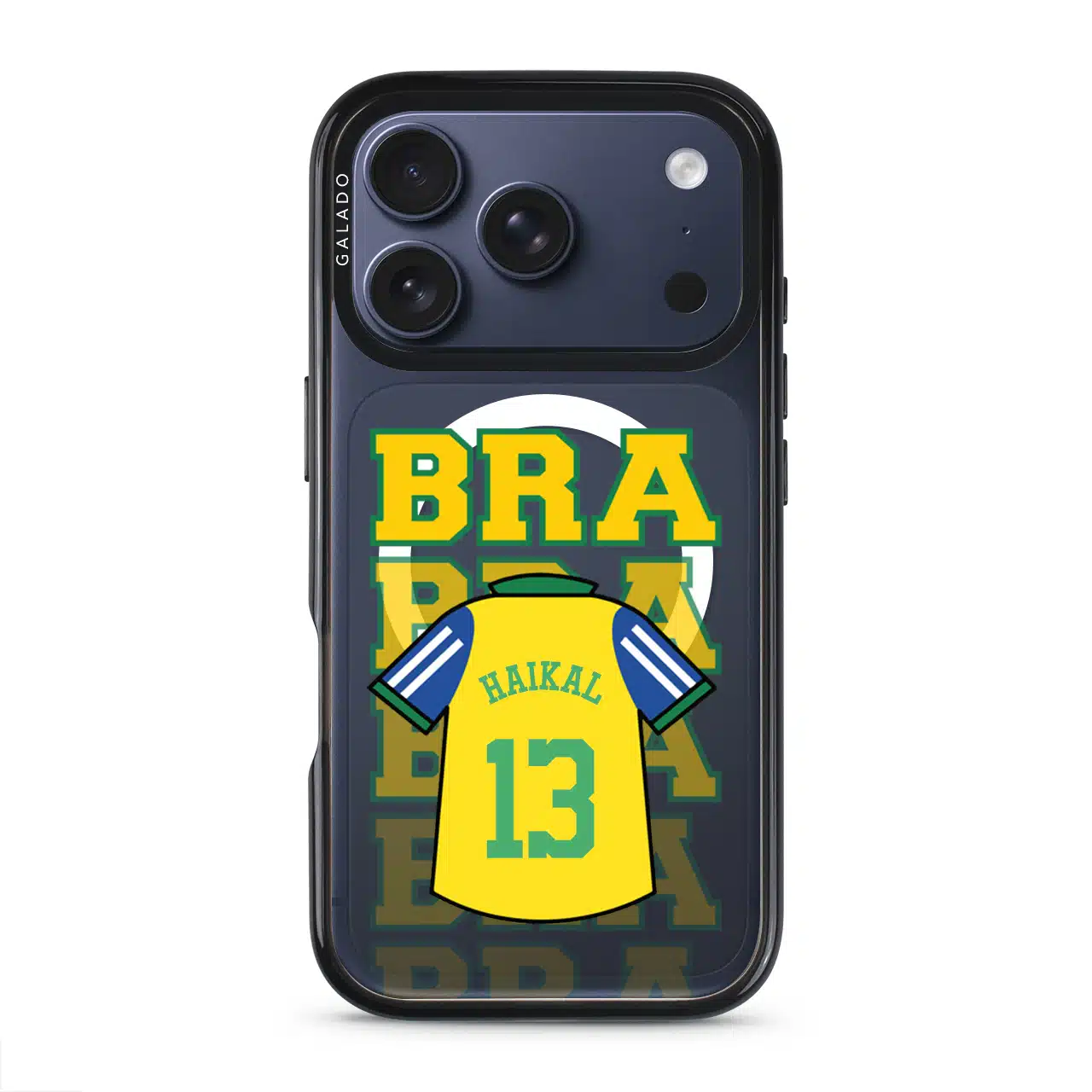 Goal Fever Brazil jersey phone case, personalise with your name and number (view 3)