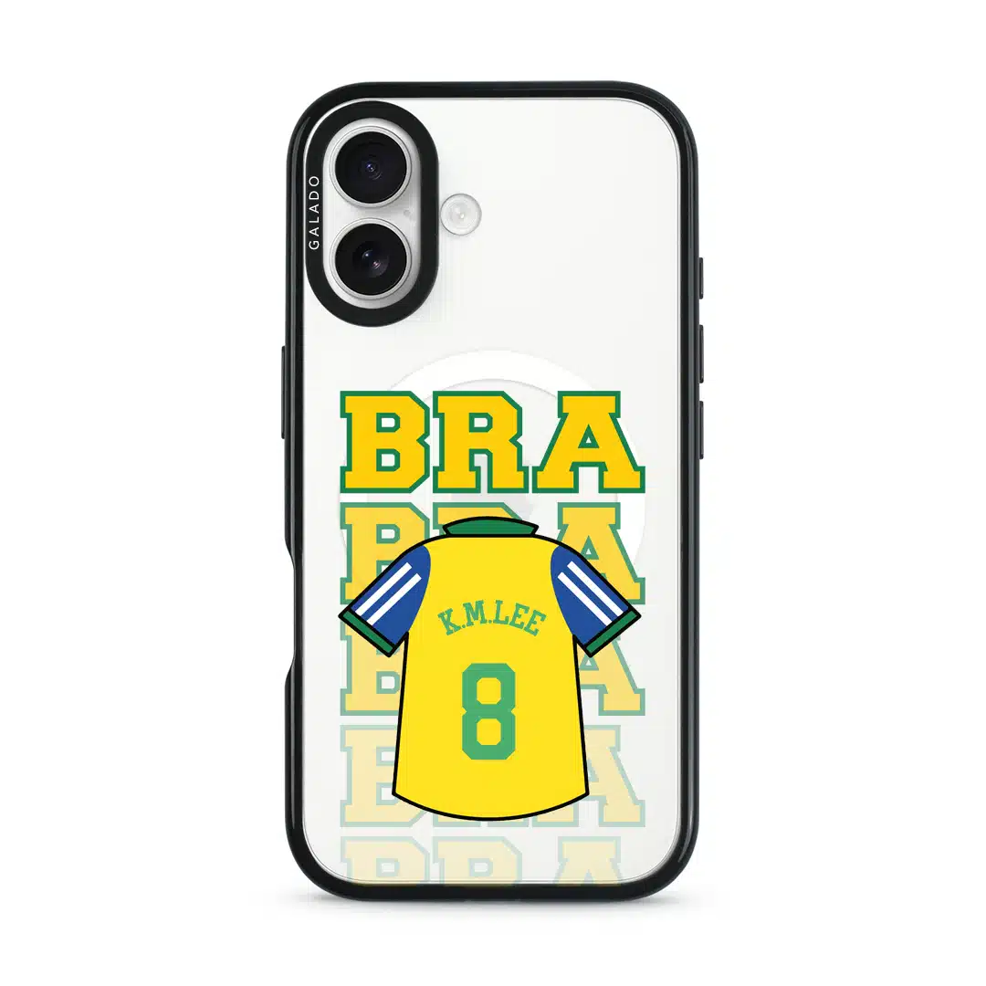 Goal Fever Brazil jersey phone case, personalise with your name and number (view 5)