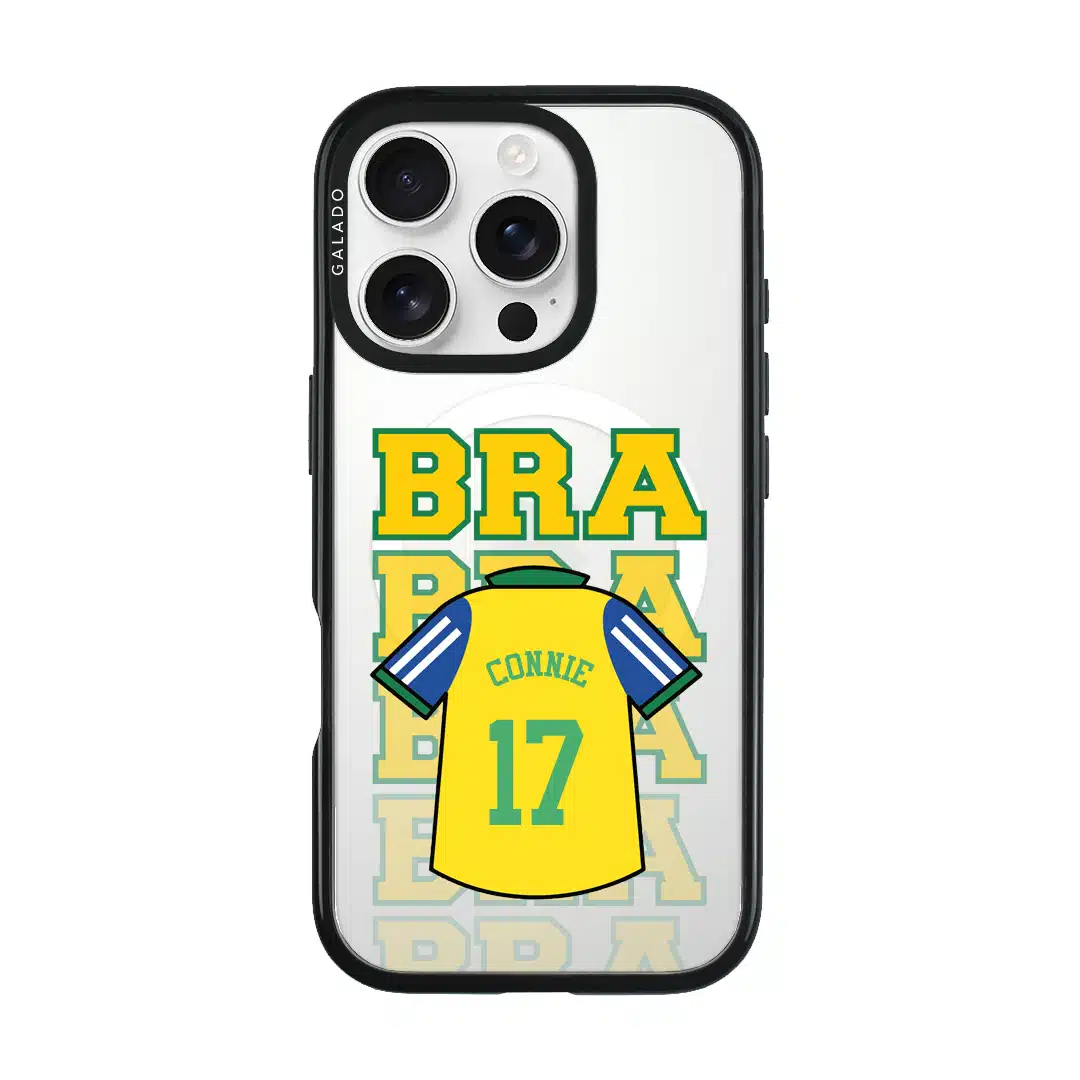 Goal Fever Brazil jersey phone case, personalise with your name and number (view 6)