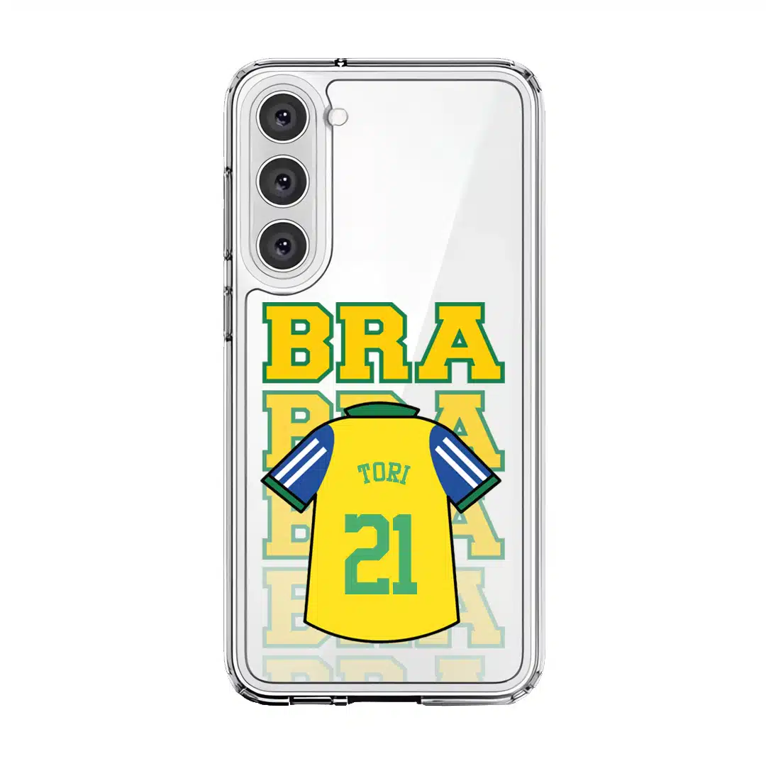 Goal Fever Brazil jersey phone case, personalise with your name and number (view 8)